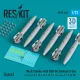 ResKit Models Mk.82 bombs with BSU-86 Snakeye II fins (6 pcs) (F-4, F-5, F-8, F-15, F-16, F-18, A-1, A-4, A-6, A-7, A-10, Kfir) (3D Printed) - Mk.82 – bombák, 6 db