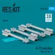 ResKit Models R-73 missiles (4 pcs) (MiG-29, Su-27) (3D Printed) - R-73 – rakéták, 4 db