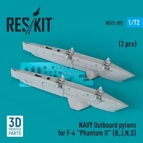   ResKit Models F-4 Phantom II (B/J/N/S) – amerikai haditengerészeti külső fegyverfelfüggesztő pilonok, 2 db
