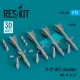 ResKit Models R-27 (R/T) missiles (4 pcs) (MiG-29, Su-27) (3D Printed) - R-27 (R/T) – rakéták, 4 db
