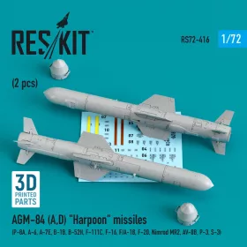 ResKit Models AGM-84 (A,D) Harpoon – rakéták, 2 db