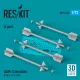 ResKit Models AAM-3 missiles (4 pcs) (F-4EJ, F-2, F-15J) (3D Printed) - AAM-3 – rakéták, 4 db