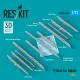 ResKit Models Pylons for Rafale type 1 (3D Printed) - Rafale – fegyverfelfüggesztő pilonok, 1. típus
