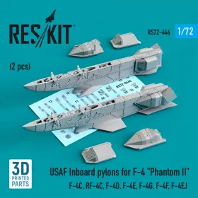   ResKit Models F-4 Phantom II – amerikai légierős belső fegyverfelfüggesztő pilonok, 2 db