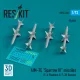ResKit Models AIM-7E Sparrow III missiles (4 pcs) (F-4 Phantom II, F-3H Demon) (3D Printed) - rakéták, 4 db