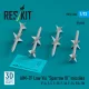 ResKit Models AIM-7F Low Vis Sparrow III missiles (4 pcs) (F-4, F-5, F-15, F-16, F-14, F/A-18) (3D Printed) - AIM-7F Low Vis Sparrow III – rakéták, 4 db