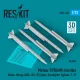 ResKit Models Meteor BVRAAM missiles (4 pcs) (Rafale, Mirage 2000, JAS-39 Gripen, Eurofighter Typhoon, F-35) (3D Printed) - Meteor BVRAAM – rakéták, 4 db