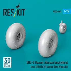   ResKit Models DHC-2 Beaver – Alaskan Bushwheel terepgumi-készlet (35×15×10)