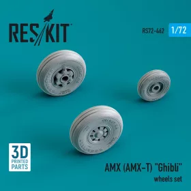   ResKit Models AMX (AMX-T) Ghibli wheels set (3D Printed) - AMX (AMX-T) Ghibli – kerékkészlet