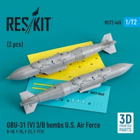   ResKit Models GBU-31 (V) 3/B bombs U.S. Air Force (2 pcs) (B-1B, F-35, F-22, F-111C) (3D Printed) - GBU-31 (V) 3/B – bombák, 2 db