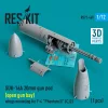ResKit Models SUU-16A 20mm gun pod (open gun bay) wings mounting for F-4 Phantom II (C,D) (1 pcs) (3D Printed) - gépágyúkonténer, 1 db