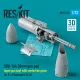 ResKit Models SUU-16A 20mm gun pod (open gun bay) with centerline pylon for F-4 Phantom II (C,D) (1 pcs) (3D Printed) - gépágyúkonténer, 1 db
