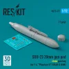 ResKit Models SUU-23 20mm gun pod (close gun bay) for F-4 Phantom II (USAF) (1 pcs) (3D Printed) - gépágyúkonténer, 1 db