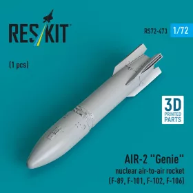   ResKit Models AIR-2 Genie nuclear air-to-air rocket (1 pcs) (F-89, F-101, F-102, F-106) (3D Printed) - AIR-2 Genie – nukleáris levegő-levegő rakéta, 1 db