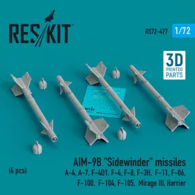 ResKit Models AIM-9B Sidewinder – rakéták, 4 db