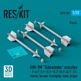 ResKit Models AIM-9M Sidewinder – rakéták, 4 db
