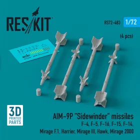 ResKit Models AIM-9P Sidewinder – rakéták, 4 db