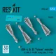ResKit Models AIM-4 (A, B) Falcon missiles (4 pcs) (F-89H, F-101B/F (early, late), F-102A) (3D Printed) - AIM-4 (A, B) Falcon – rakéták, 4 db