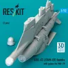 ResKit Models GBU-62 (JDAM-ER) bombs with pylons for MiG-29 Fulcrum (2 pcs) (3D Printed) - GBU-62 (JDAM-ER) – bombák, 2 db