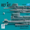 ResKit Models GBU-62 (JDAM-ER) bombs with pylons for Su-27 Flanker (2 pcs) (3D Printed) - GBU-62 (JDAM-ER) – bombák, 2 db