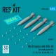 ResKit Models Mk.83 bombs with BSU-85 thermally protected (4 pcs) (F-14, F/A-18, AV-8B, S-3) (3D printed) - Mk.83 – bombák, 4 db