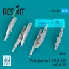 ResKit Models Pivot pylons for F-111 (A,D,E) with LAU-105 (4 pcs) - fegyverfelfüggesztő pilonok, 4 db