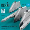 ResKit Models Pivot pylons for F-111 (A,D,E) with LAU-105 (4 pcs) - fegyverfelfüggesztő pilonok, 4 db