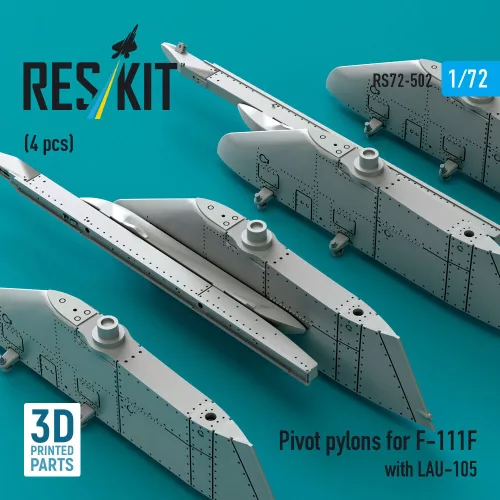 ResKit Models Pivot pylons for F-111F with LAU-105 (4 pcs) - fegyverfelfüggesztő pilonok, 4 db