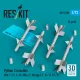 ResKit Models Python 3 missiles (4 pcs) (Kfir, F-15, F-16, MiG-21, Mirage F.1, JF-17, FC-1) (3D Printed) - Python 3 – rakéták, 4 db