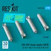 ResKit Models CBU-89A cluster bombs GATOR (4 pcs) (A-10, F-15E, F-16, B-52, B-1B, B-2) (3D Printed) - CBU-89A – kazettás bombák, 4 db