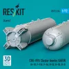 ResKit Models CBU-89A cluster bombs GATOR (4 pcs) (A-10, F-15E, F-16, B-52, B-1B, B-2) (3D Printed) - CBU-89A – kazettás bombák, 4 db
