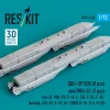ResKit Models GBU-39 SDB bombák, 8 db + BRU-61 bombafelfüggesztők, 2 db