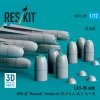 ResKit Models LAU-88 with (2 pcs) AGM-65 Maverick missiles (6 pcs) (A-7D, F-4, A-10, F-16) (3D Printed) - LAU-88 indítósín AGM-65 Maverick rakétákkal, 2 db