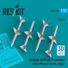 ResKit Models Skyflash (RB71/Av.71) missiles (4 pcs) (British Phantom, Tornado, Viggen) (3D Printed) - Skyflash (RB71/Av.71) – rakéták, 4 db