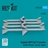 ResKit Models Skyflash (RB71/Av.71) missiles (4 pcs) (British Phantom, Tornado, Viggen) (3D Printed) - Skyflash (RB71/Av.71) – rakéták, 4 db