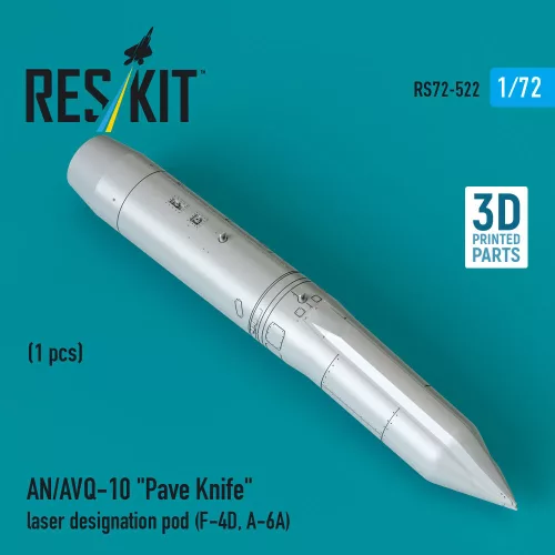 ResKit Models AN/AVQ-10 Pave Knife laser designation pod (1 pcs) (F-4D, A-6A) (3D Printed) - AN/AVQ-10 Pave Knife laser designation – konténer, 1 db
