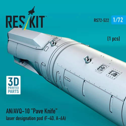 ResKit Models AN/AVQ-10 Pave Knife laser designation pod (1 pcs) (F-4D, A-6A) (3D Printed) - AN/AVQ-10 Pave Knife laser designation – konténer, 1 db