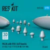 ResKit Models Mk.84 with BSU-36/B bombs (2 pcs) (F-15E, F-16, F-111F, AV-8B, F/A-18D) (3D Printed) - Mk.84 – bombák BSU-36/B egységgel, 2 db