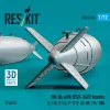 ResKit Models Mk.84 with BSU-36/B bombs (2 pcs) (F-15E, F-16, F-111F, AV-8B, F/A-18D) (3D Printed) - Mk.84 – bombák BSU-36/B egységgel, 2 db