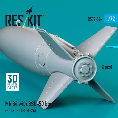 ResKit Models Mk.84 with BSU-50 bombs (2 pcs) (B-52, B-1B, B-2A) (3D Printed) - bombák BSU-50 egységgel, 2 db