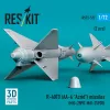 ResKit Models R-40TD (AA-6 Acrid) missiles (2 pcs) (MiG-25PD, MiG-25PDS) (3D Printed) - rakéták, 2 db