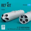ResKit Models B-13L rocket launchers (2 pcs) (Su-17/22, Su-24, Su-25 ,MiG-27, MiG-29) (3D Printed) - rakétaindítók, 2 db