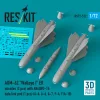 ResKit Models AGM-62 Walleye I ER missiles (2 pcs) with AN/AWG-16 data link pod (1 pcs) (A-4, A-6, A-7, F-4, F/A-18) (3D Printed) - AGM-62 Walleye I ER – rakéták, 2 db