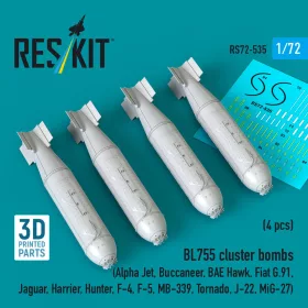 ResKit Models BL755 – kazettás bombák, 4 db
