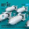 ResKit Models AN-M57 bombs (250 lbs, box-type fin) for all USAF & RAF of WW2 & Korean War (8 pcs) (3D Printed) - AN-M57 – bombák, 8 db