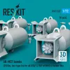 ResKit Models AN-M57 bombs (250 lbs, box-type fin) for all USAF & RAF of WW2 & Korean War (8 pcs) (3D Printed) - AN-M57 – bombák, 8 db