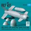 ResKit Models GBU-15(V)21, 22/B – kis szárnyas bombák, 2 db + AN/AXQ-14 adatkapcsolati konténer, 1 db