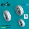 ResKit Models A-10 Thunderbolt II (weighted) wheels set (3D Printed) - A-10 Thunderbolt II – terhelt állapotú kerékkészlet