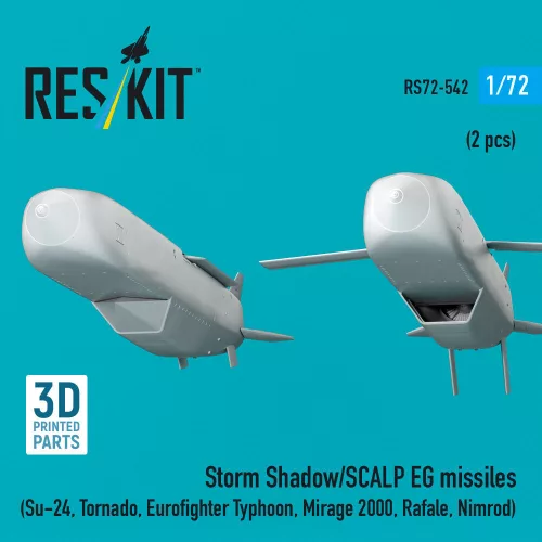 ResKit Models Storm Shadow/SCALP EG missiles (2 pcs) (Su-24, Tornado, Eurofighter Typhoon, Mirage 2000, Rafale, Nimrod) (3D Printed) - Storm Shadow/SCALP EG – rakéták, 2 db