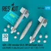 ResKit Models AGM-130C missiles (BLU-109 warhead) (2 pcs) with AN/AXQ-14 data link pod (1 pcs) (F-16I, F-15E, F-111F) (3D Printed) - AGM-130C – rakéták, 2 db
